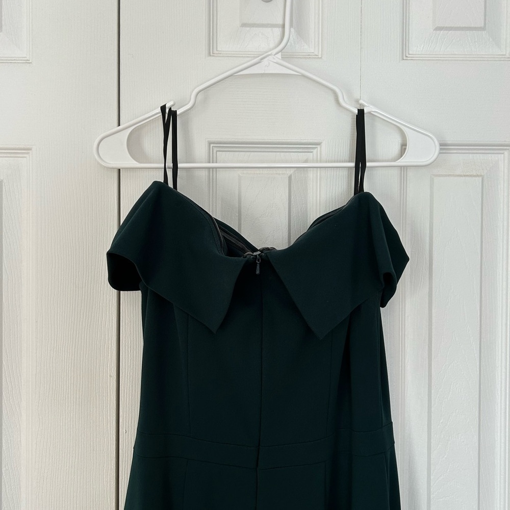 BHLDN Thompson Elegant Off-Shoulder Green Dress - Picture 6 of 9